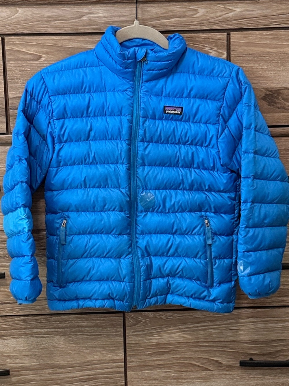 Patagonia Down Sweater Jacket Size Medium Andes Blue